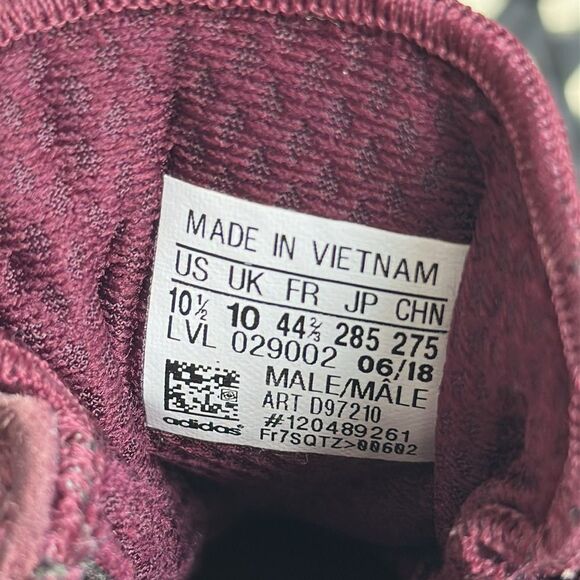 adidas Maroon and White Athletic Shoes - Picture 8 of 9